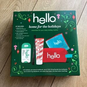 hello Home for the Holidays Travel Toiletry Bag Kit - 5pc